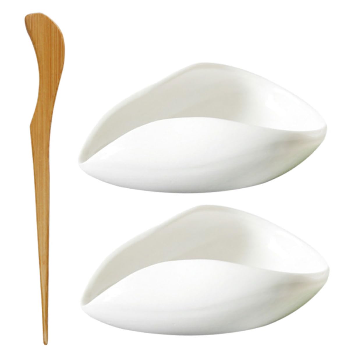 HEALLILY 1Set Delicate Porcelain Tea Scoop Tea Vessel Accessories for Loose Tea Leaf Serving for Home Tea Rooms and Office Use Tea Spoon for Coffee Beans