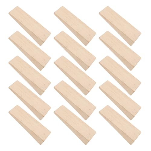 BIUDECO 15 Pezzi Kit Cunei Manico in Legno per Riparazione Attrezzi da Giardinaggio Fissaggio Manici e Ripristino Spacco Legna con Sostituzione Cunei Martello