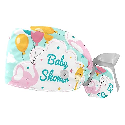 Lot de 2 bonnet bouffant avec bandeau anti-transpiration Vered réglable pour homme et femme