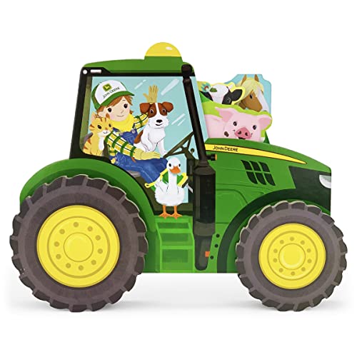 Image of John Deere Tractor Tales - Wheeled Board Book Set, 3-Book Gift Set With Rolling Tractor Slipcase for Toddlers Ages 1-5 (John Deere Rolling Tractor Toy Book)