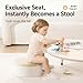 Toddler Toilet Potty Chair for Toddlers 1-7, Kids Potty Training Seat, 3-in-1 Potty Chair for kids Portable Removable Seat with Sturdy Step Stool, Standalone Potty Chair for Toddlers