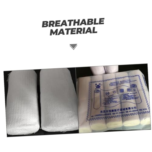 TEHAUX 10 piezas rollos de gasa 8x600cm venda compresiva desechable para primeros auxilios, cuidado de heridas y entrenamiento deportivo miniatura 6