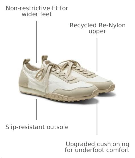  Lexi Women's Casual Sneakers Comfortable Round Toe Re-Nylon Fashion Walking Shoes for Commuting Office Travel Daily thumbnail