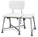 Medline Bariatric Heavy Duty Medical Transfer Bench, with Adjustable Height and 6 Heavy Duty Supporting Legs for Extra Stability