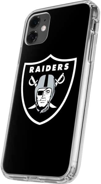 Skinit Clear Phone Case Compatible with iPhone 11 - Officially Licensed NFL Las Vegas Raiders Large Logo Design
