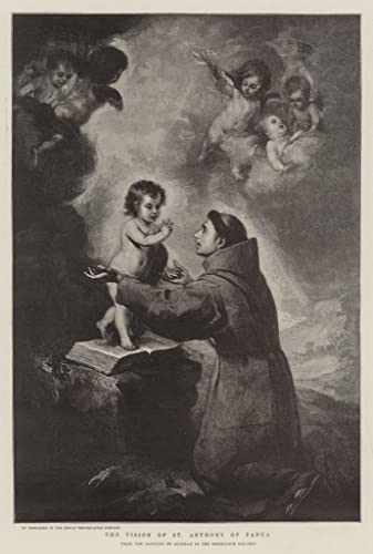 Cuadro la Visión de San de Padua de Murillo en Lienzo de Alta Definición 60x90cm
