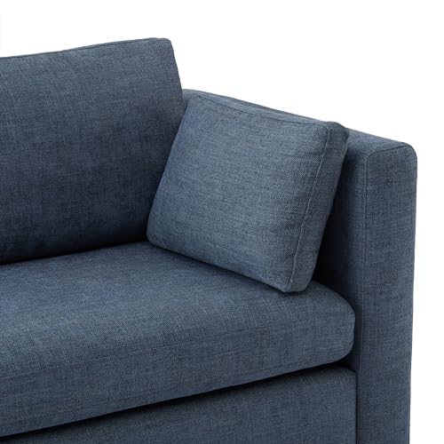 CHITA Oversized Modular Sectional Fabric Sofa Set,Extra Large L Shaped Couch with Reversible Chaise Modular Sectional Couch,112 inch Width,4 Seat Modular Sofa with Storage Ottaman, Blue