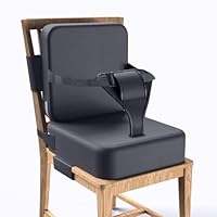 Toddler Booster Seat for Dining Table,Booster Seat for Kitchen Chair with Extended Straps,2PCS Portable with Safety Buckles,Suitable for Kids Aged 3-12 in Restaurants