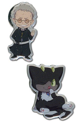 Blue Exorcist Shiro & Kuro 1'' (Set of 2) Pins