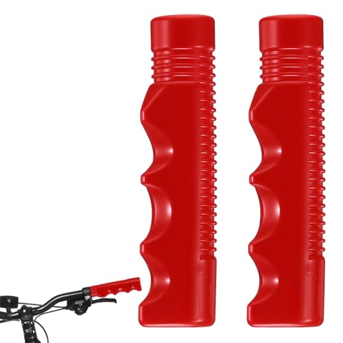 Tricycle Handlebar Grips 1 Pair of Bike 3/4 Inch Handle Bar Grips Handlebar Red Bicycle Grip Non-Slip Compatible with Bike Grip