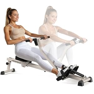 Feierdun Compact Adjustable Hydraulic Rowing Machine for Home – 300LBS Weight Capacity, 12 Resistance Levels, Foldable Design for Full-Body Workouts and Easy Storage
