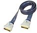 Produktbild All4u BBVF 2 Scartkabel (Scartstecker - Scartstecker, Flachkabel, 21 polig verschaltet, verchromter Vollmetallstecker) 1 m blau
