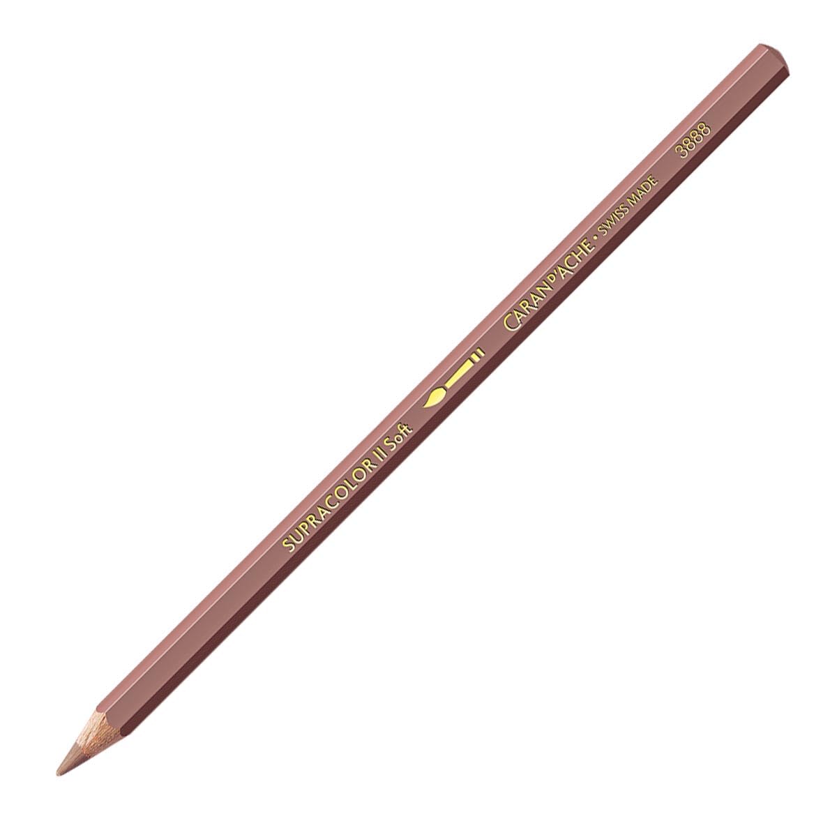 Caran d Ache : Supracolor Soft : Watersoluble Artists Colour Pencil Brownish Orange