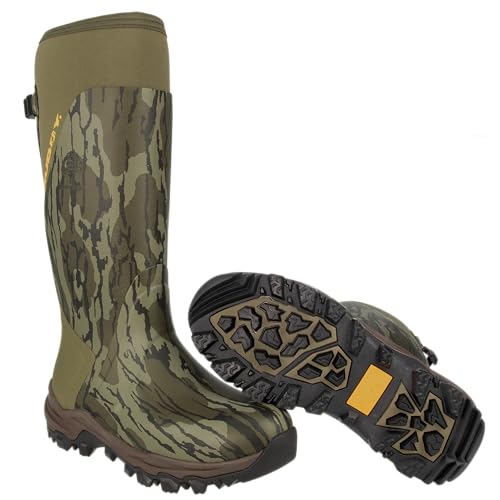 Muddy Outdoors DV8 17" Rubber Boots Rubber Mossy Oak Bottomland Men's 13 D2