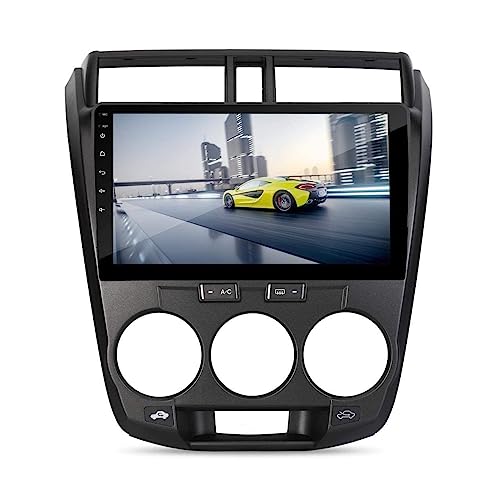 Modorwy 9 Inches Android System with 2GB/32GB RAM & ROM, Gorilla Glasses/Full HD Display/WiFi/GPS/SWC and Rear Parking Camera Frame with Socket for Honda City IV-Tec 2008-2013