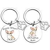 Yoxiumi Chihuahua Gifts for Women Dog Gifts for Dog Owners Chihuahua Accessories Chihuahuas Keychain Dogs Keychain Birthday Gift for Her Purse Charms Bag Charms Christmas Stocking Stuffers