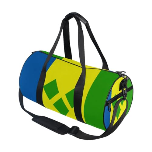 Bolsa de gimnasio para hombres y mujeres con diseño de bandera, ideal para viajes y deportes