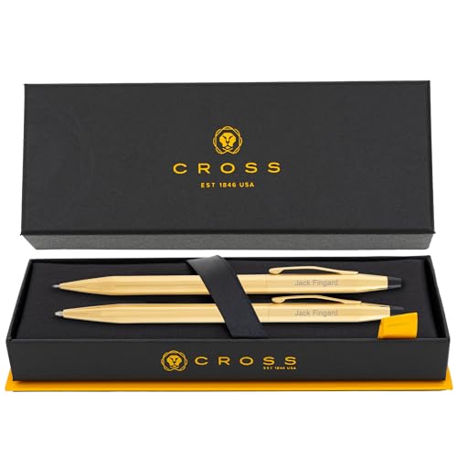 Cross Classic Century 23K Gold Ballpoint Pen and Mechanical Pencil