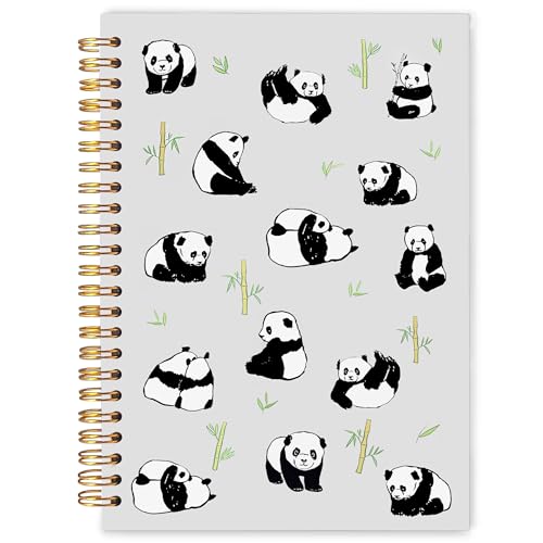 Carnet panda à spirale 14x21 cm mignon pour notes quotidiennes