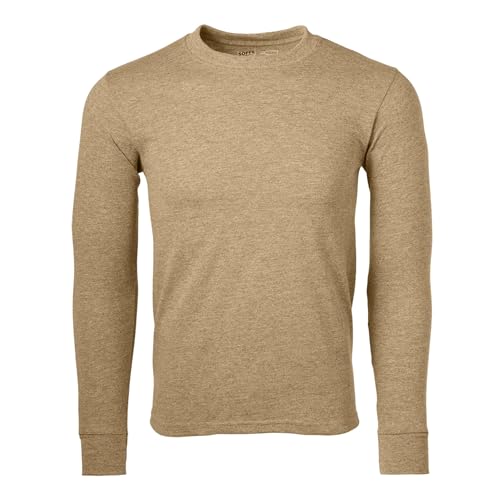 Soffe Dri Release Long Sleeve Tee, Sand, X-Large