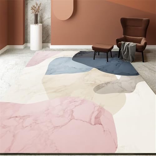 Tapis de salon 160 x 230 cm lavable pour canapé déco classique - 2