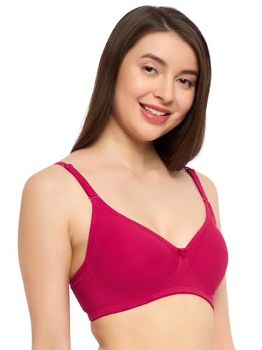 Image of Clovia Cotton Spandex Women's Non-Padded Bra