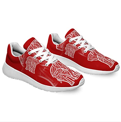 Sonzj-II Elephant Shoes Womens Mens Running Shoes Athletic Tennis Walking Sneakers Casual Sport Golf Gym Travel Shoes2