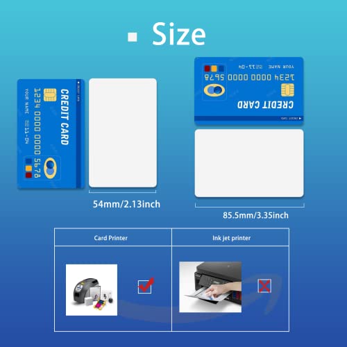 Image of 50 Pieces NFC Tags NFC Cards NTAG215 Blank Printable NFC Card ISO Size CR80 Cards NFC Key Tags Compatible with TagMo and All NFC Enabled Device