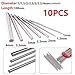10PCS 100mm Straight Shank Carbide Rods for Effective Drilling and Tool Processing (3.5mm)