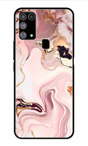 Image of Metal TPU Printed Back Cover for Samsung Galaxy M31 | Samsung Galaxy M31 Prime (Marble Design -J1) 360 Degree Protection | Camera Protection -25092024(AR)