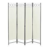 4-teilige Trennwand mit 8 Standfüßen - Leichter Aufbau durch Stecksystem - Einfach und platzsparend zusammenklappbar - Für Balkon und Terrasse geeignet