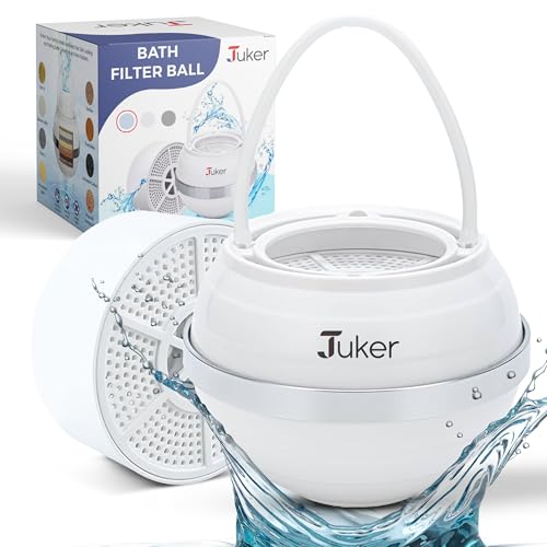 Bath Water Filter for Tub Faucet-8 Stages Bathtub Filter,2,500 Gallons of Filtration, Remove 99% Contaminants, Chlorine & Fluoride, Hard Water Softener, Enhances the Health of Skin, Hair & Nails-White
