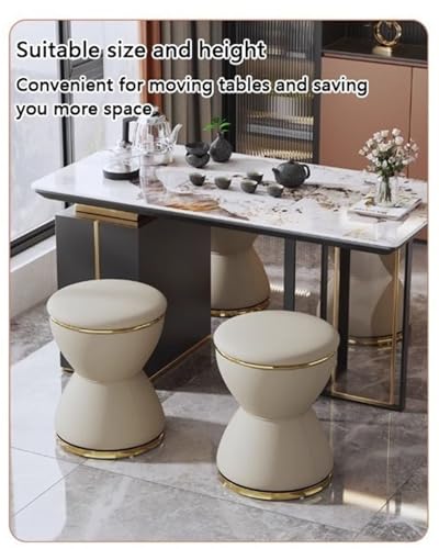 Acento elegante para dormitorio con este reposapiés moderno y silla de maquillaje duradera 4