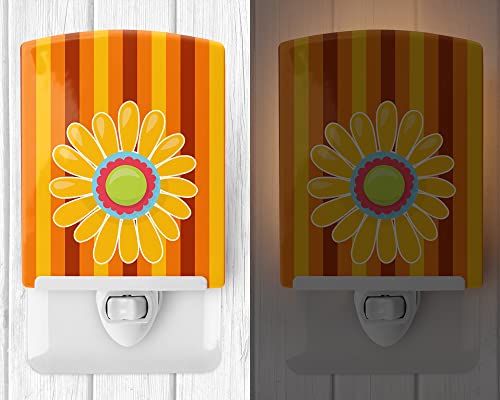 Lámpara de noche de cerámica con diseño multicolor miniatura 2