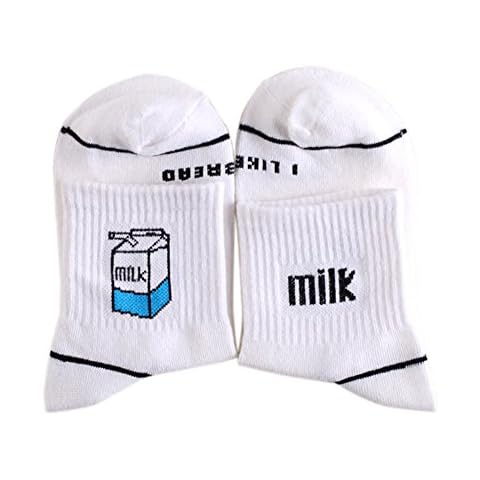 Calcetines de Deporte de Algodón de Invierno con Estampado de Dibujos Animados para Mujer uyhghjhb Milk# Cover