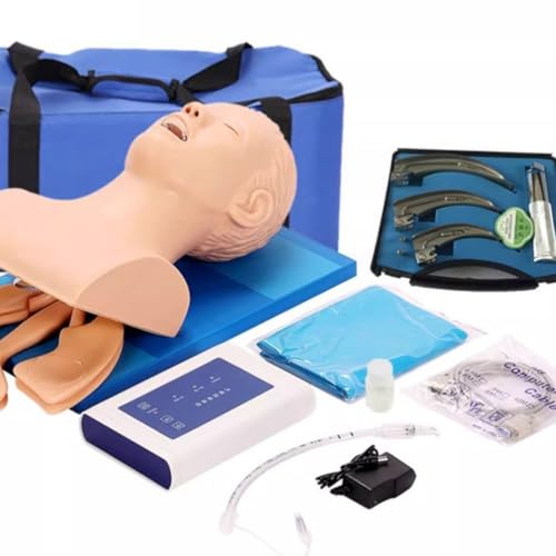Modello di intubazione per adulti con controller laringoscopico Allenamento di emergenza Gestione delle vie aeree orofaringee Modello anatomico con allarme pressione dei denti Modello di allenamento