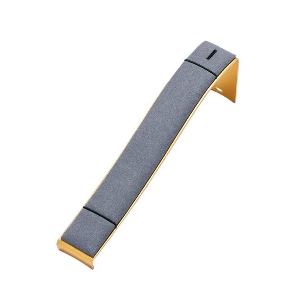 Zeng25liangOu-12 jewellery stand Metal Microfiber Bracelet Watch Display Stand Jewelry Display Props Window Counter Jewelry Storage Ornaments for Display and Storage(Gris)