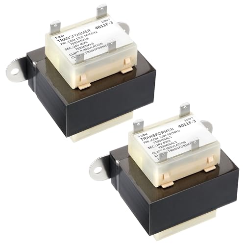 Image of 2 Pack 120V to 24V Transformer Secondary 24V, 0130M00138S 40VA Transformer Compatible with Goodman /Amana /Trane, HVAC Furnace Replacement Part with Foot Mount