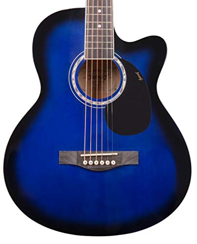Image of JUAREZ Basswood Arpeggio Guitar JRA39SP-Q-TBS, Blue Sunburst