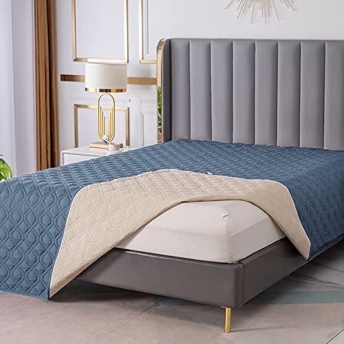 RBSC Home Waterproof Blanket Dog Bed Cover Non Slip Large Sofa Cover Incontinence Mattress Protectors for Pets Dog Cat (68x82, Bluegrey) - Image 8