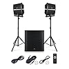PRORECK Club 4000 18-inch 4000W P.M.P.O Stereo DJ/Powered PA Speaker System Combo Set Line Array Speaker and 18 inch…