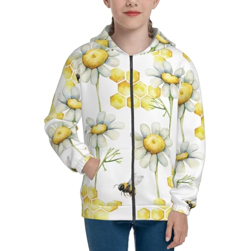 Sweet Honey Kid Hoodies Boys Zip Up Sweatshirts Girls Pullover with Pocket3