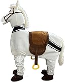 Adult White New 2 Person Horse Suit Animal Mascot Costume Party Carnival Costumes