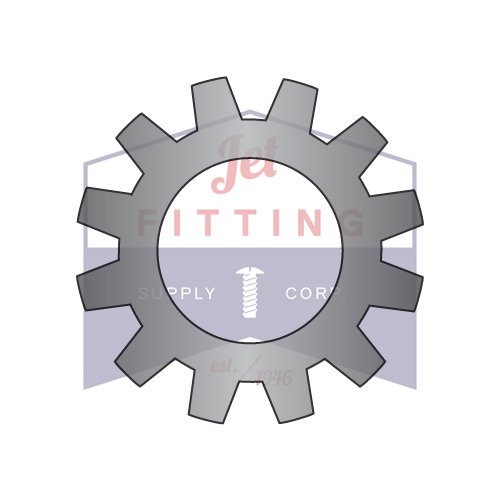 6 External Tooth Lock Washers | Steel | Black Oxide (Quantity: 10000)