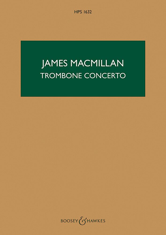 Trombone Concerto: HPS 1632. trombone and orchestra. Partition d'étude.