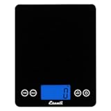 2210IB ArtiXL Extra-Large Glass Digital LCD Display Kitchen Scale, Measures Liquid and Dry Ingredients, Tare Function, 22lb Capacity, Black