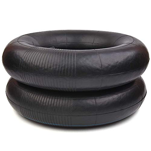Mecotime 2 Packs 3.50/4.00-6 Replacement Inner Tire Tube with Metal Valve Stem Fit 4.10/3.50-6 13x4.00-6 13x5.00-6 145/70-6 for Hand Trucks, Dollies, Wheelbarrows, Lawn Mowers, Trailers and Generators