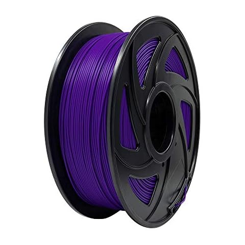 Voxelab 3D Printer Filament, 1.75mm PLA Pro (PLA+) Filament, Dimensional Accuracy +/- 0.02 mm, 3D Printing Material 1kg/ Spool, Compatible with FDM 3D Printer/Pen (Purple) Cover