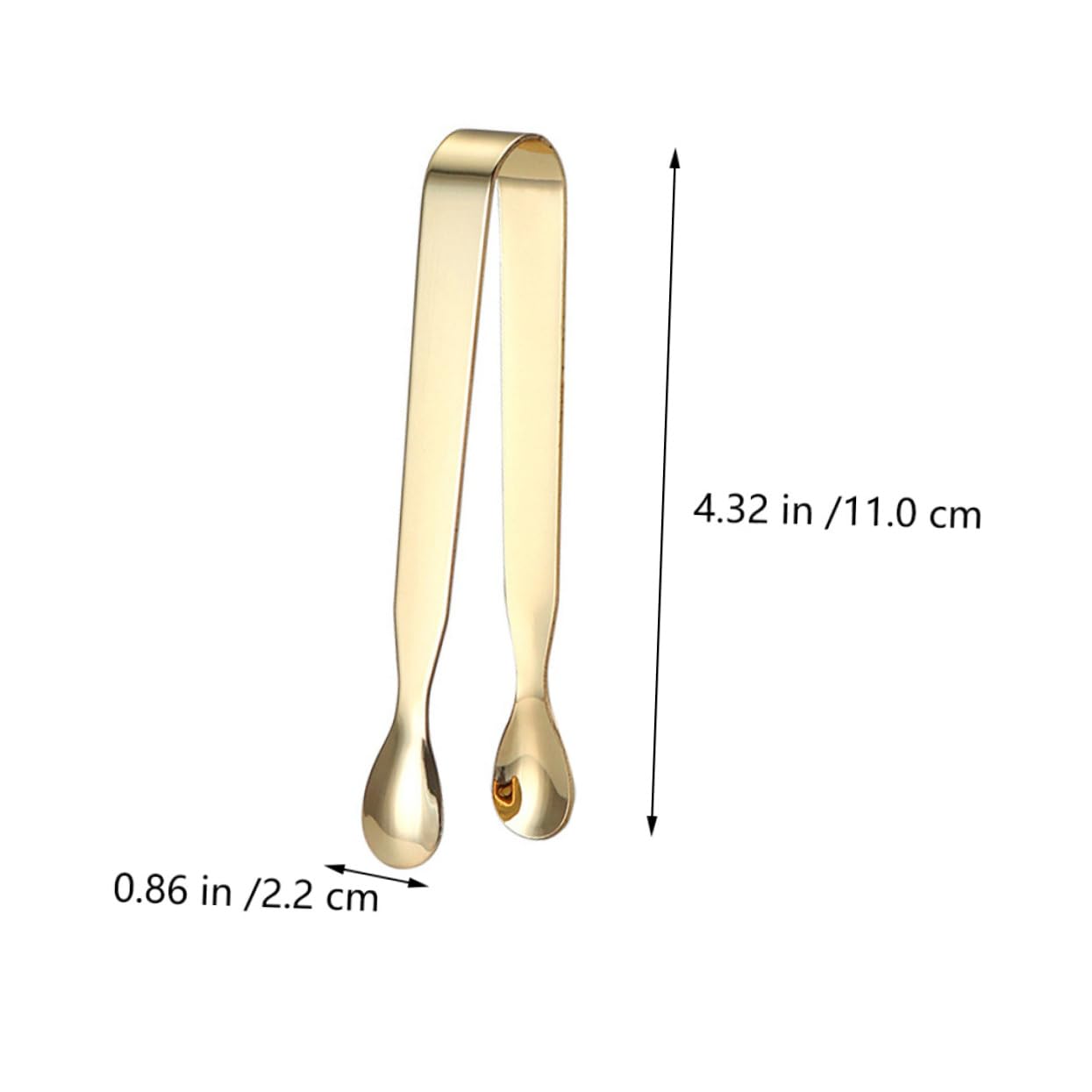 KICHOUSE 2pcs Stainless Steel Sugar Cube Tongs Square Sugar Cube Holder for Coffee Restaurant Mini Tongs