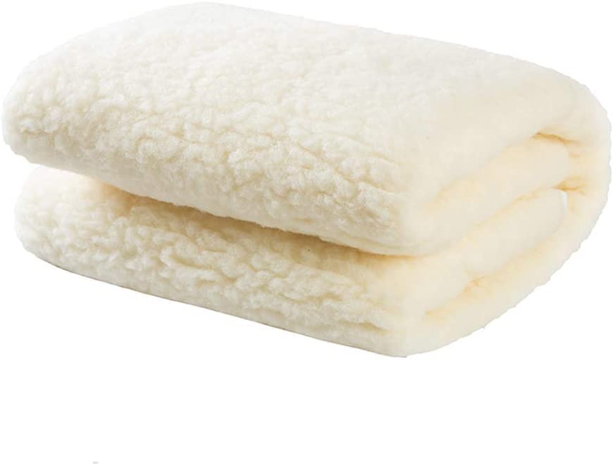 Thermal Fleece Underblanket 30cm Deep Fitted Bed Sheet Cover Style, Fluffy Warm Teddy Sherpa Breathable Nosiless Under Blanket Protector (King 150 x 200)
